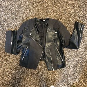 Faux suede/leather jacket